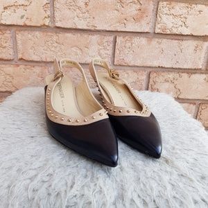 HOST PICK NEW Peter Kaiser Kitten Heel Slingback Stud Leather Pumps